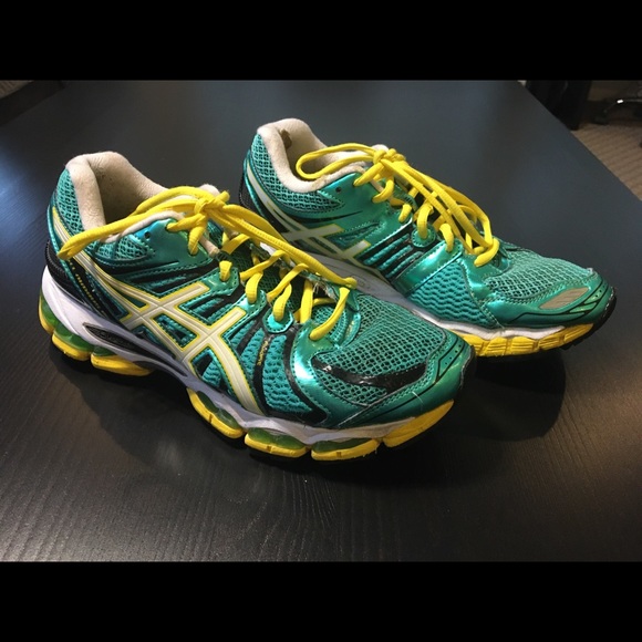 asics gel cumulus 15 mens green